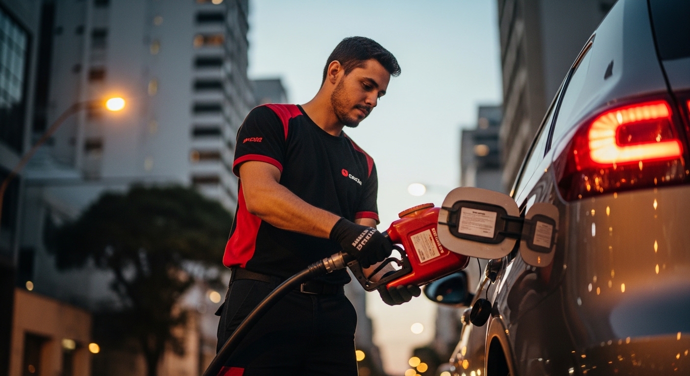 Socorro Pane Seca em SP: Combustível no Local