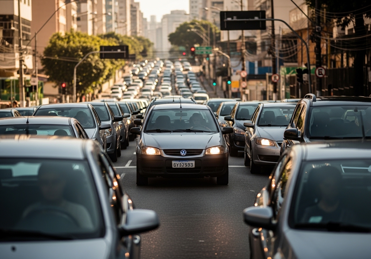 O trânsito pesado e o uso constante do carro em São Paulo aceleram o desgaste da bateria automotiva.
